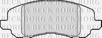 BORG & BECK bbp2125 -  Комплект тормозных колодок, дисковый тормоз